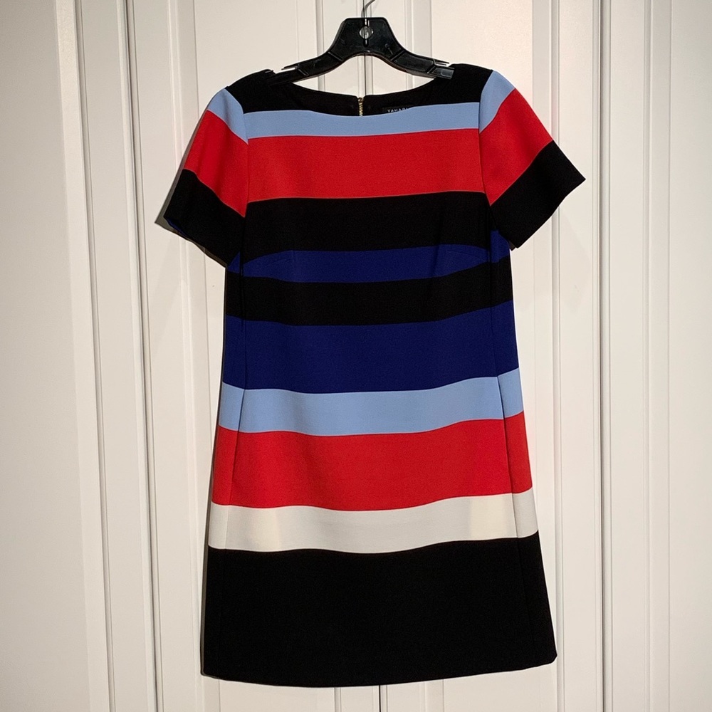 Tahari Color Block Aline Dress